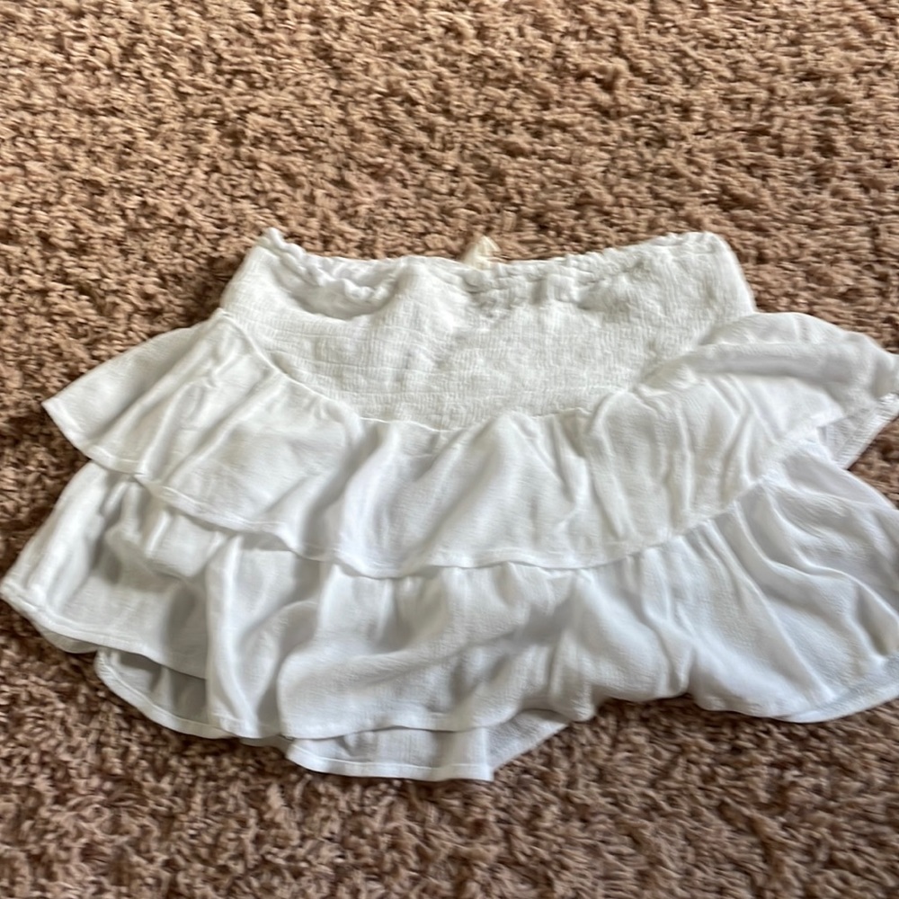 Hayden girl Smocked Ruffle Tiered Mini Skort